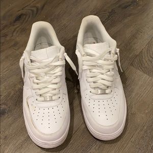 All white Air force ones